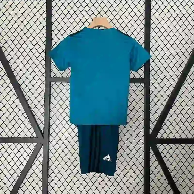 2017-2018 Kids Real Madrid Third retro kit