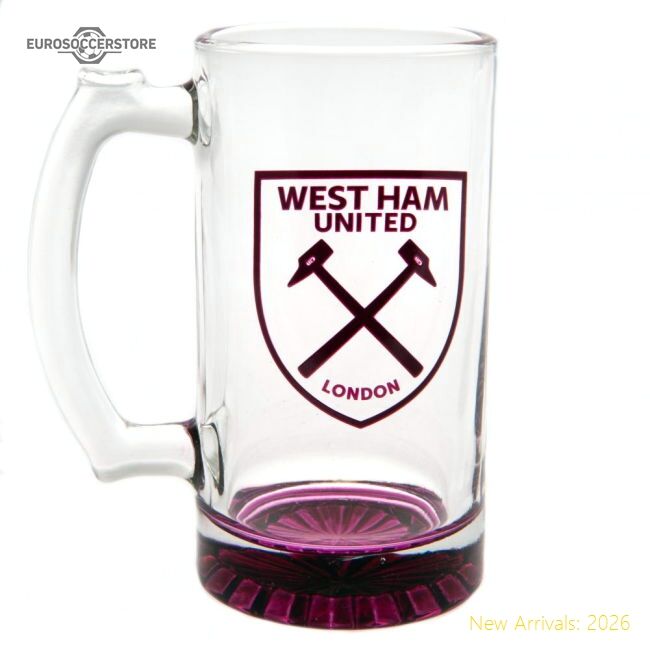 First-class West Ham United Fc Stein Glass Tankard - Match Day Jersey