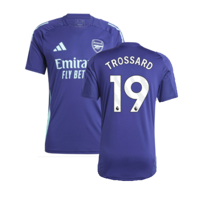 2024-20 Arsenal Training Football Shirt Trossard Name Number L S