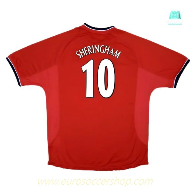 Manchester United 2000-02 Home Shirt ((Excellent) XXL) (Sheringham 10)