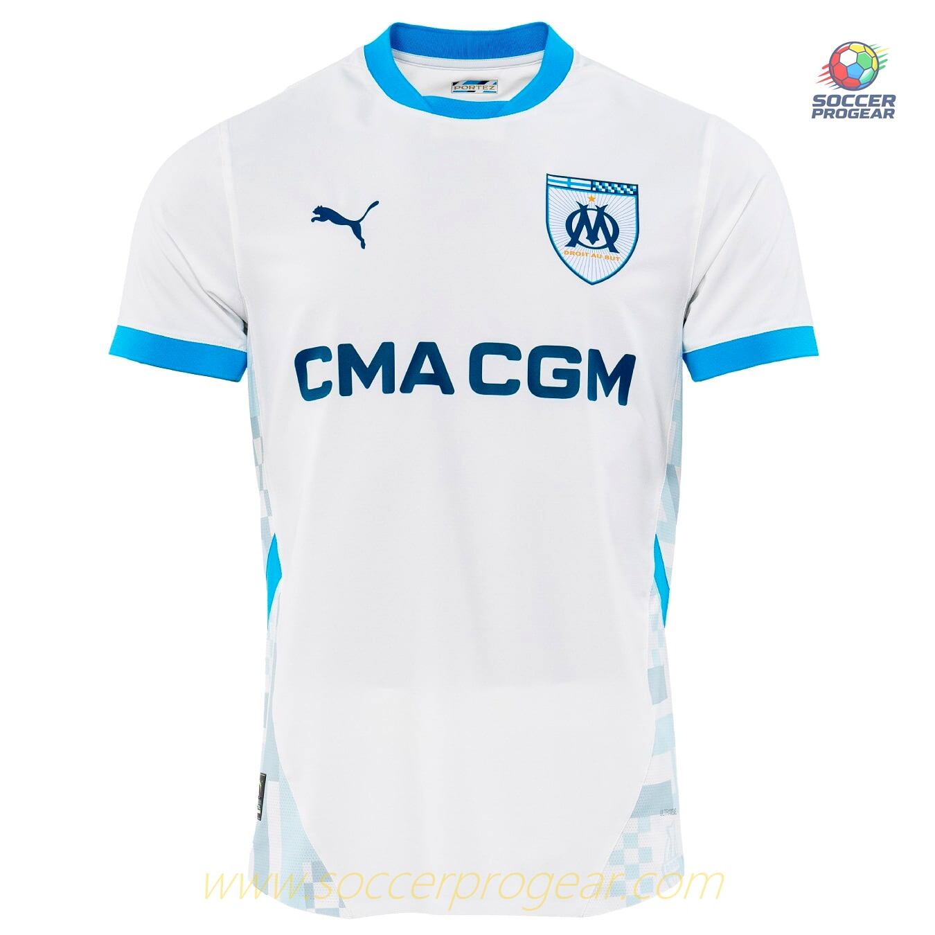 OM French Ligue 1 Home Soccer Football Shirt 2024-25 Edition Match