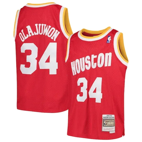 Hakeem Olajuwon HOU Swingman Jersey - fashionable superior - Red