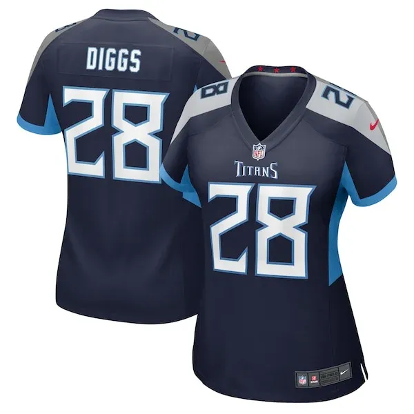 None Quandre Diggs Game Jersey - Navy | NFL Player Jersey | NFL Footba