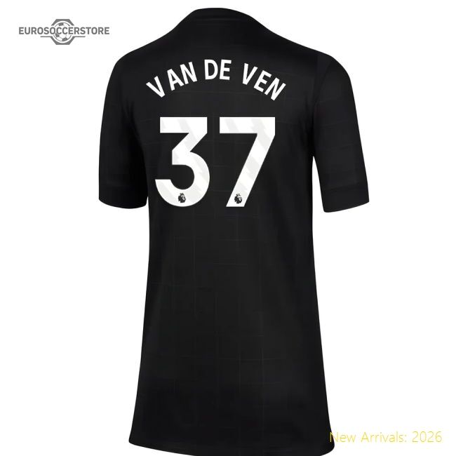 2025-2026 Tottenham Hotspur Away Shirt (kids) (van De Ven 37)