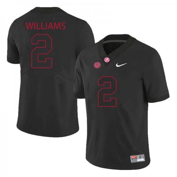 Nike Alabama Crimson Tide Ryan Williams #2 Men Black Premium Stitched