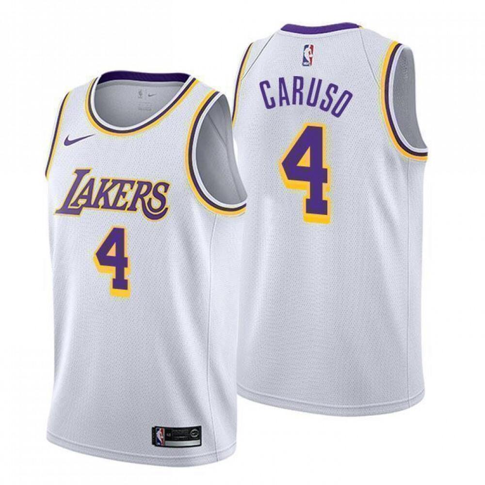 High-Quality 4 Los Angeles Lakers Jersey White - - Basketball Fan Gear