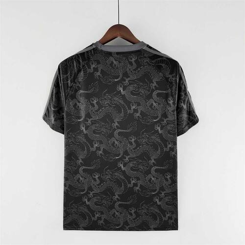 Premium 2022 International Camiseta Black With Retro Design