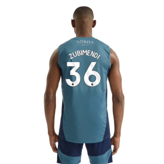 Match Quality Arsenal Arsenal Sleeveless Jersey Blanch Blue Zubime...