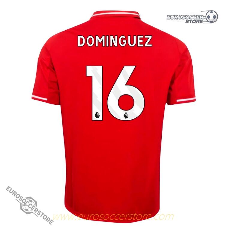 Nottingham Forest 25-26 Home DOMINGUEZ 16 Football Jersey
