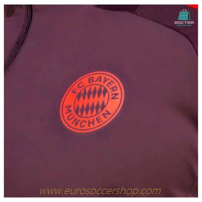 2024-2025 Bayern Munich Training Top (Shadow Maroon)