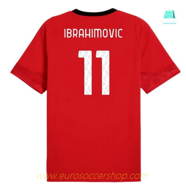 2025-2026 AC Milan Training Jersey (Red) (Ibrahimovic 11)