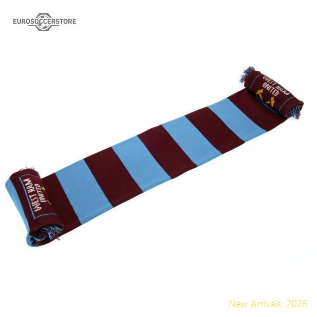 Authentic West Ham United Fc Narrow Bar Scarf - Premium Quality Baby