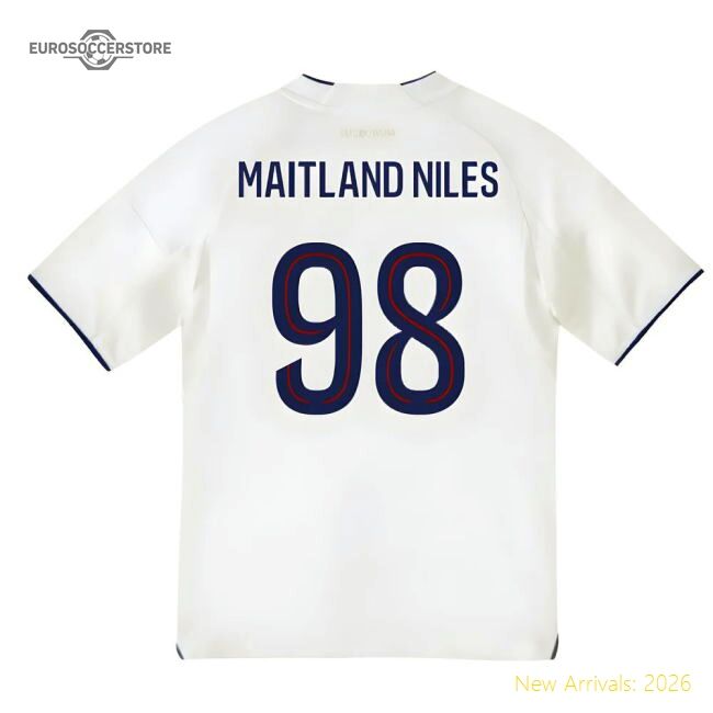 Match-Day 2025-2026 Olympique Lyon Home Shirt (Kids) (Maitland Niles