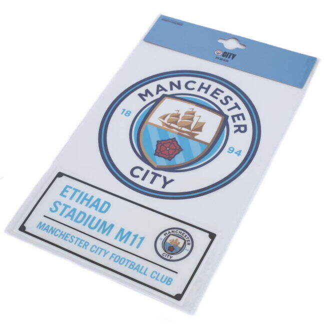 Men's Manchester City FC A4 Car Decal