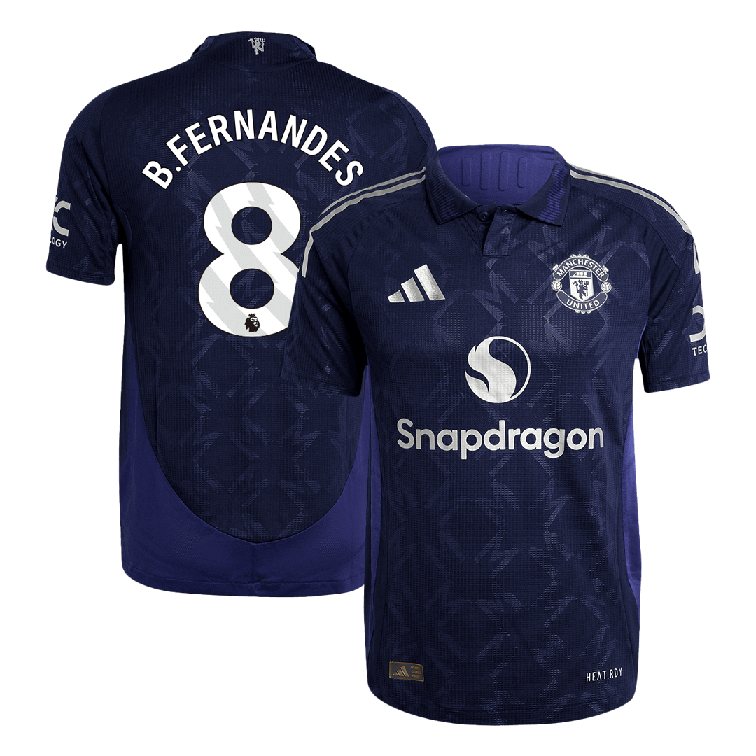 Player Version B.FERNANDES #8 Manchester United Away Soccer Jersey 202