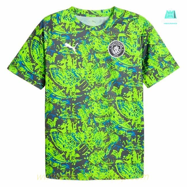 2025-2026 Man City Warm Up Jersey (Pro Green)