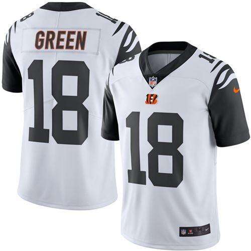 Cincinnati #18 Green Green None Limited NFL Jersey game day