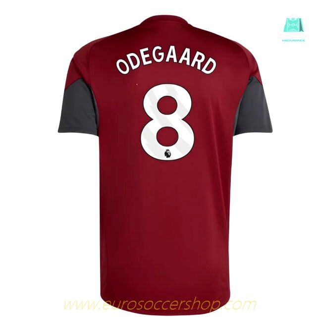 2025-2026 Arsenal EU Training Jersey (Burgundy) (Odegaard 8)