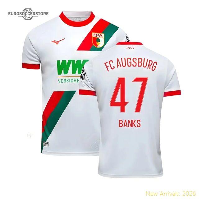 Elite 2025-2026 Fc Augsburg Home Shirt (banks 47) - Unbeatable Value