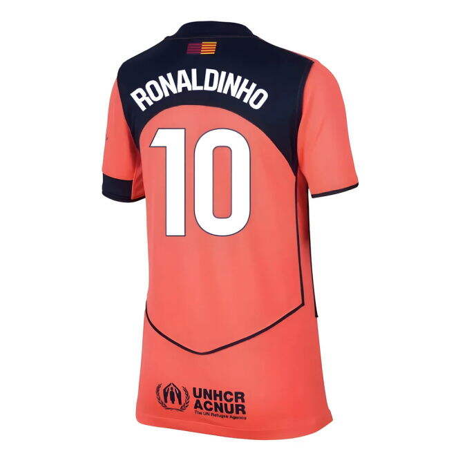 Match Replica Barcelona Third Supporter Kit (Kids) (Ronaldinho 10)