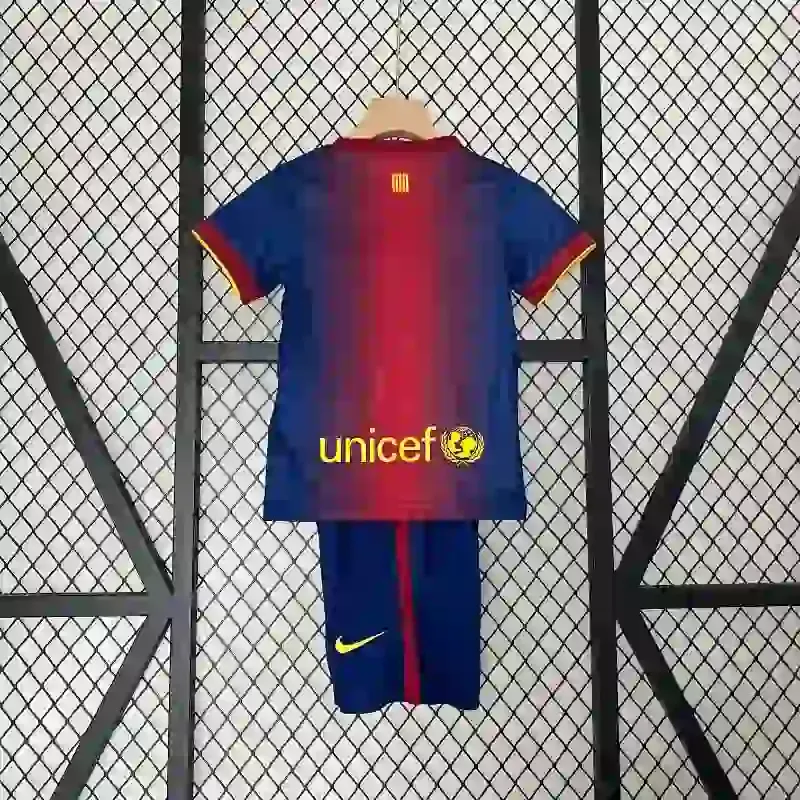 2012-2013 Kids Barcelona Jersey retro kit
