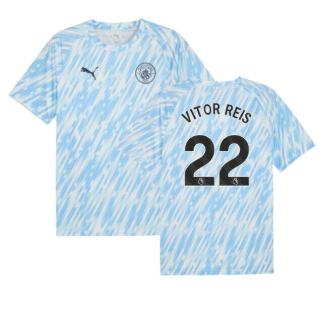 Man City Genuine 2025-2026 Man City Warm Up Jersey (Silver Sky) (Vi...