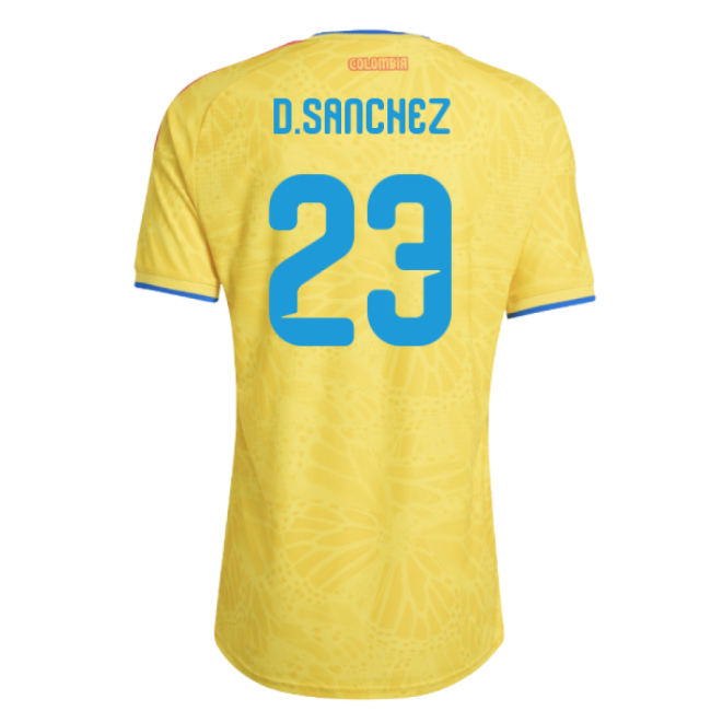 Colombia Starting XI High Performance Home Pro Shirt (Sanchez 23)