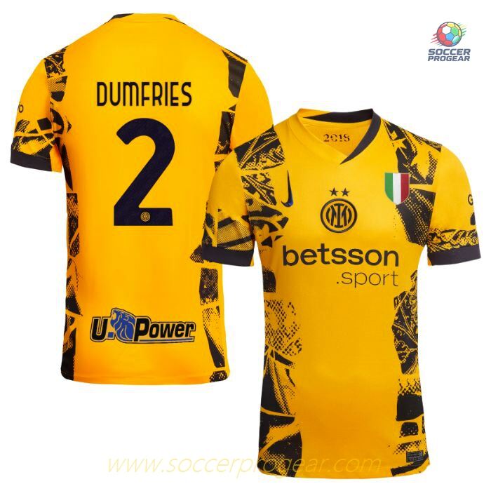 Inter Milan Third Team Football Shirt 2024/25 Collection Dumfries