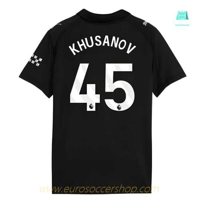 2025-2026 Man City Away Shirt (Kids) (Khusanov 45)