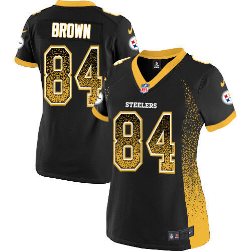 NFL Pittsburgh Steelers #None Black Drift Fashion Elite Jersey