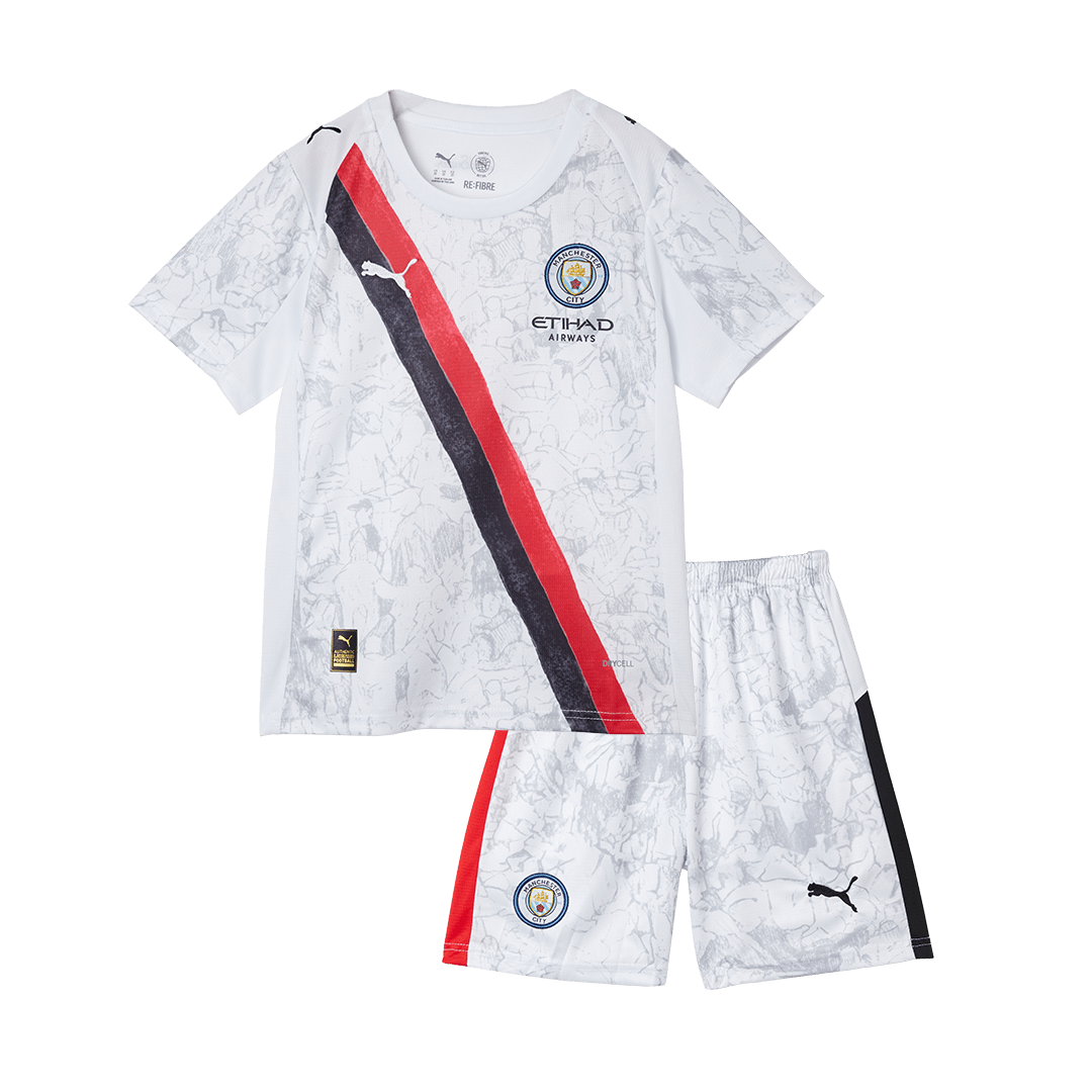 Manchester City KidSuper Kids Soccer Jerseys Kit 2025/26 - Club World Cup