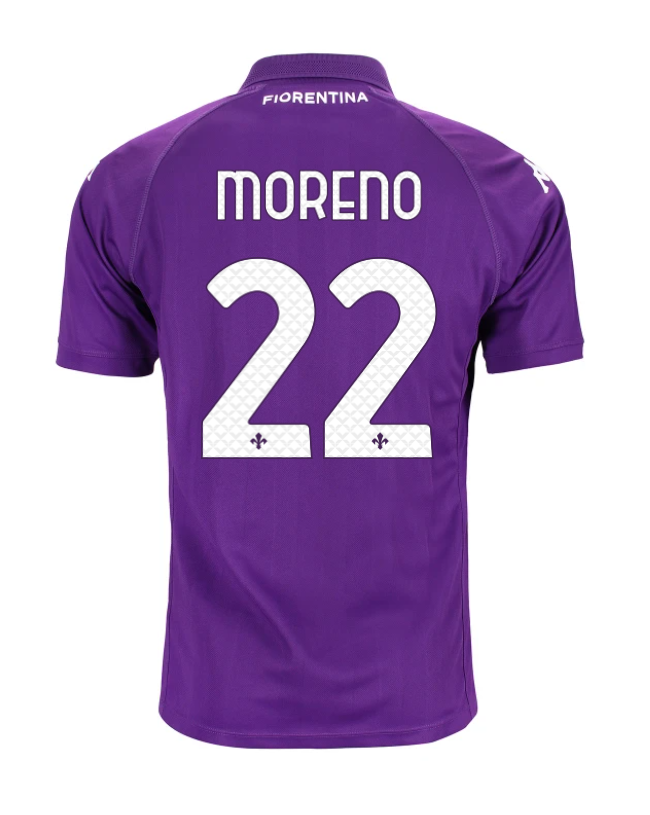 24-25 Season Fiorentina Home Jersey - MORENO 22 Edition