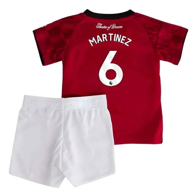 match worn 2025-2026 Man Utd Home Baby Kit (Martinez 6)