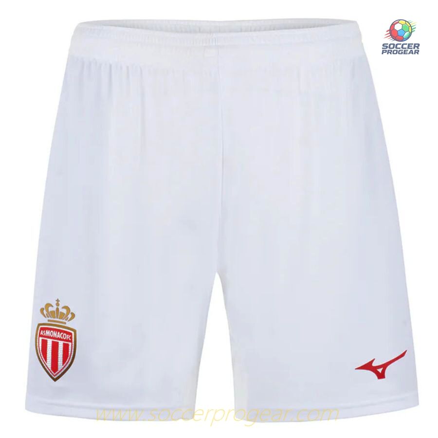 AS Monaco Home Soccer Uniform Kids Edition Team Jersey 2025-2026 Season Ansu Fati