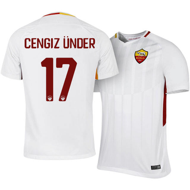 Roma Away 201718 Cengiz Under 17 Soccer Jersey Shirt - Official