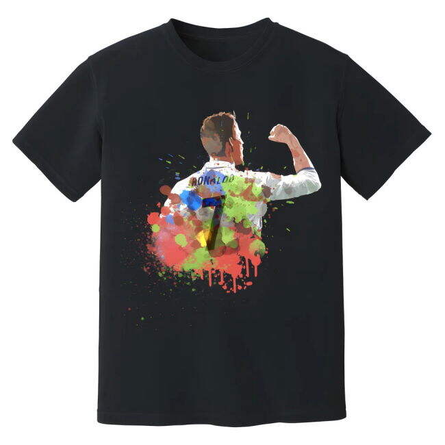 Cristiano Ronaldo Real Madrid Art T-Shir - Soccer - Top- FanLove