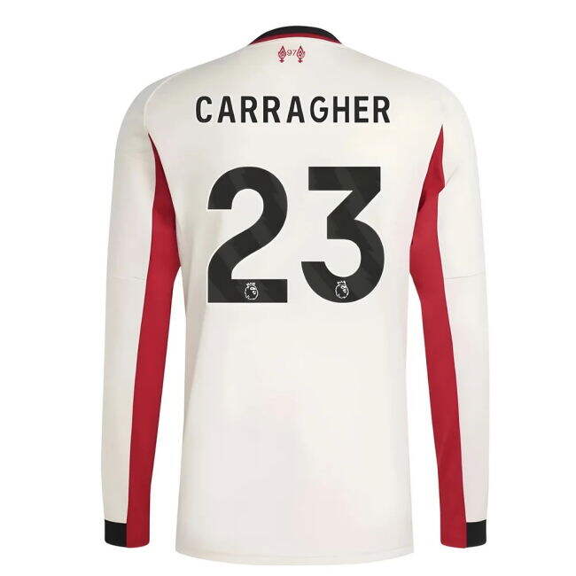 match worn 2025-2026 Liverpool Long Sleeve Away Shirt (Carragher 23)