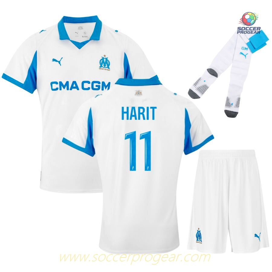 OM High Quality Home Kids Editionren's Football Kit Football Jersey 2025-2026 Season Harit