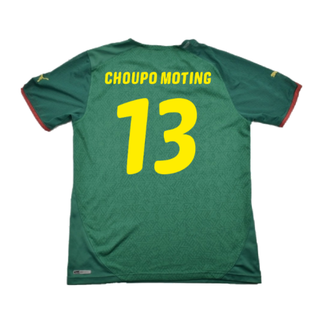 Choupo Moting 13 Supporter Grade Cameroon Home Replica Jersey (Adults)