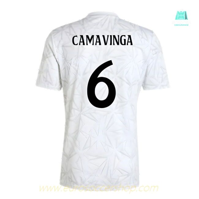 2024-2025 Real Madrid Pre-Match Shirt (White) (Camavinga 6)