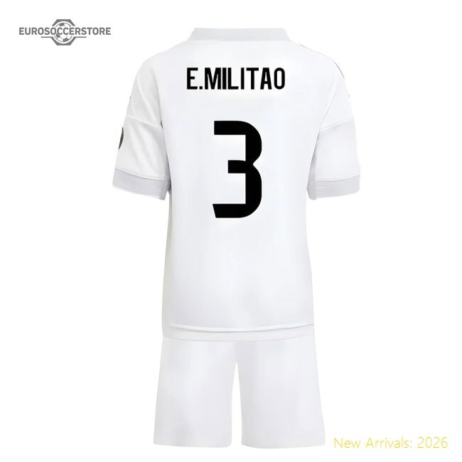 Premium 2025-2026 Real Madrid Home Mini Kit (emilitao 3)