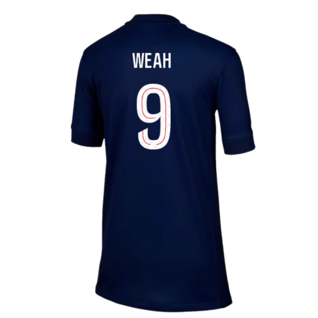 2025-2026 PSG Paris Saint Germain Home Shirt (Kids) (Weah 9)