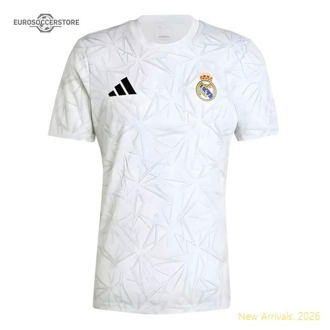 Top-grade 2024-2025 Real Madrid Pre-match Shirt (white)