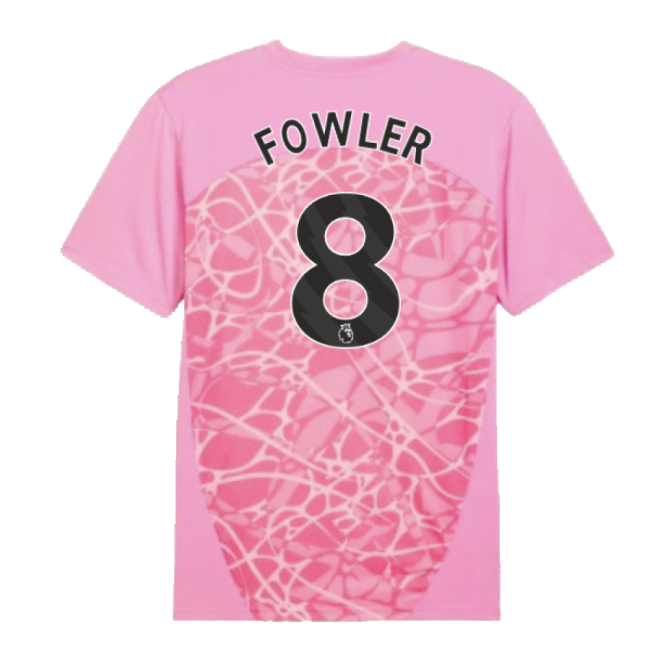 2024-2025 Man City Pre-Match Shirt (Pink) (Fowler 8)