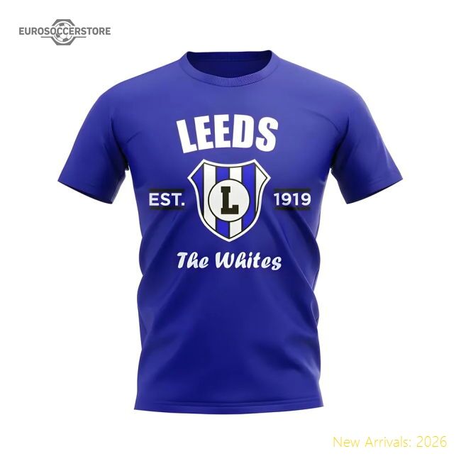 Performance Genuine Leeds Established Football T-Shirt (Blue)