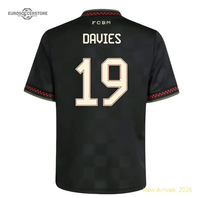 2025-2026 Bayern Munich Alternative Jersey (kids) (davies 19)