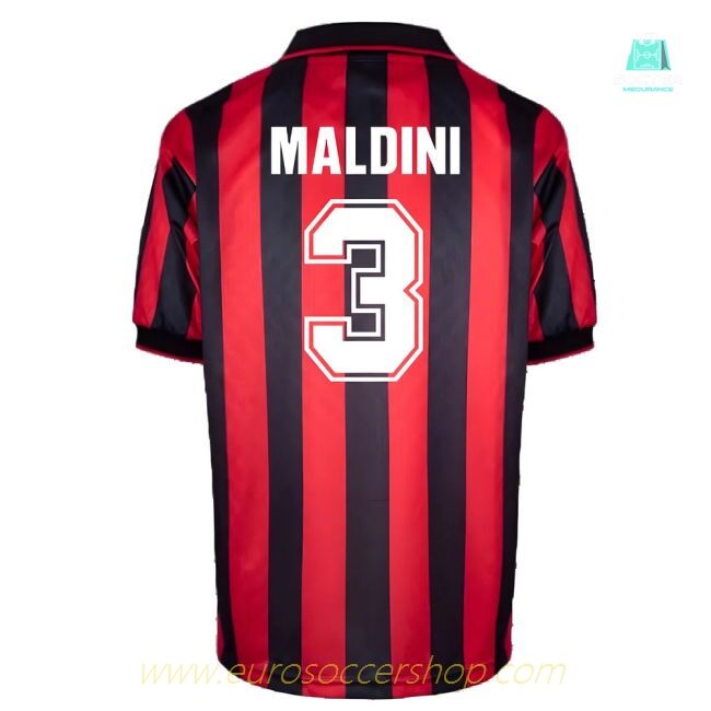 AC Milan 1996 Home Retro Shirt (MALDINI 3)