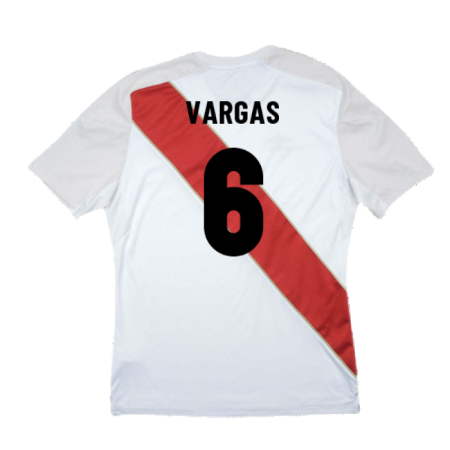 Peru 2018-19 Home Shirt ((Good) S) (Vargas 6)