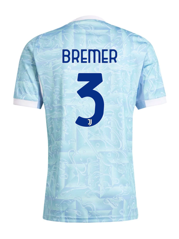 Juventus 25-26 Season Away Jersey with BREMER 3 Printing