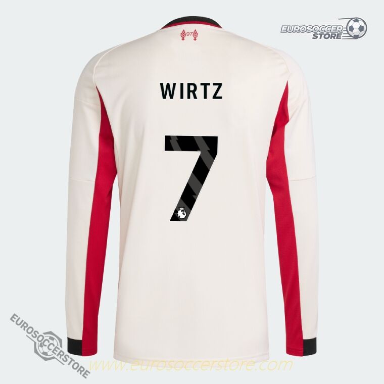 25-26 Season Liverpool Away Long Sleeve Football Jersey with WIRTZ 7 Printing